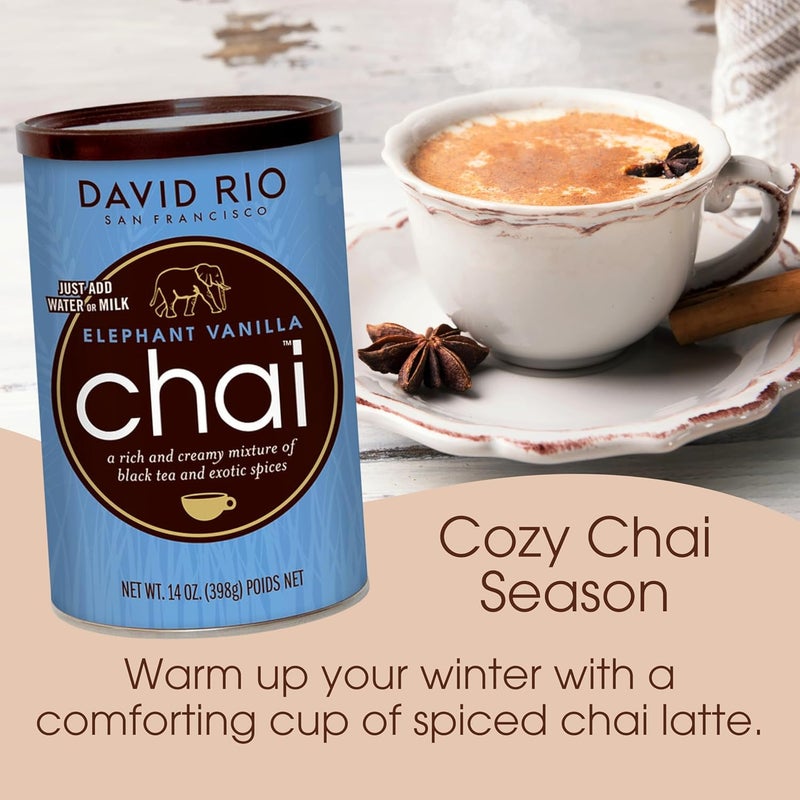 David Rio Elephant Vanilla Chai Mix - 14 Ounce - Image 4
